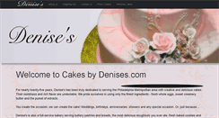 Desktop Screenshot of cakesbydenises.com